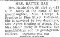 Gay, Hattie